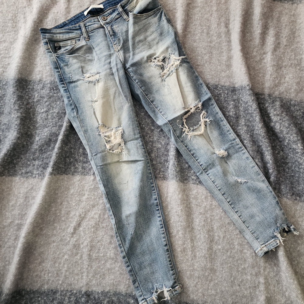 KanCan Light Blue Distressed Skinny Jeans